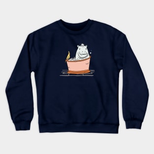 Hippo Bathtime Crewneck Sweatshirt